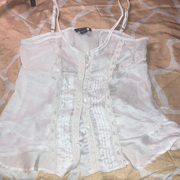 Paper tee Tanktop Lace Floral Formal Casual - Picture 7 of 7